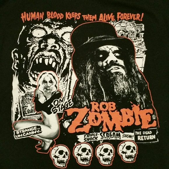 Rob Zombie 20 years '85 to '05 hoodie Unisex M - Picture 7 of 7